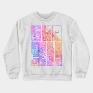 Guadalajara, Mexico City Map Typography - Colorful Crewneck Sweatshirt